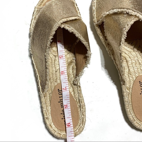 Olivia Miller Gold Slip On Espadrilles Size 6 NWT - Picture 7 of 7